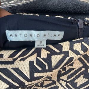 ANTONIO MELANI Blue and White Mini Skirt Casual